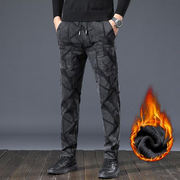 men's pants winter fashion camouflage fleece casual joggers 6 pockets men stretched sport trousers streetwear sweatpants, Black
men's pants winter fashion camouflage fleece casual joggers 6 pockets men stretched sport trousers streetwear sweatpants, Black
