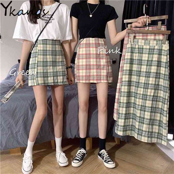 spring summer plaid a-line long skirts elastic high waist women korean female harajuku streetwear midi clothes saia 210421, Black
spring summer plaid a-line long skirts elastic high waist women korean female harajuku streetwear midi clothes saia 210421, Black