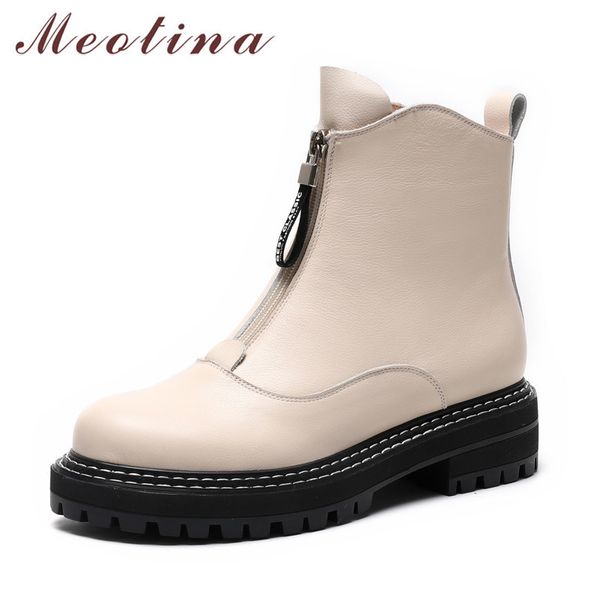 meotina short boots women shoes real leather platform mid heel lady boots zipper thick heels ankle boots winter black size 40 210520
meotina short boots women shoes real leather platform mid heel lady boots zipper thick heels ankle boots winter black size 40 210520