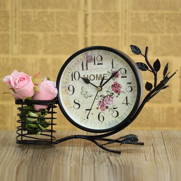 desk & table clocks creative clock deskornament iron craft mute with pen holder for home store el decor
desk & table clocks creative clock deskornament iron craft mute with pen holder for home store el decor