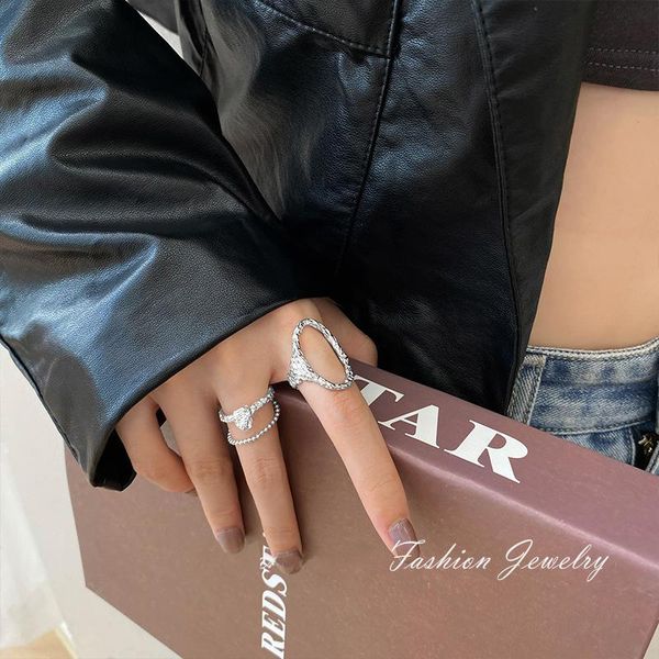wedding rings myqis vintage chain irregular finger ring for women girl 2021 trend aesthatic metallic adjustable open jewelry, Slivery;golden
wedding rings myqis vintage chain irregular finger ring for women girl 2021 trend aesthatic metallic adjustable open jewelry, Slivery;golden