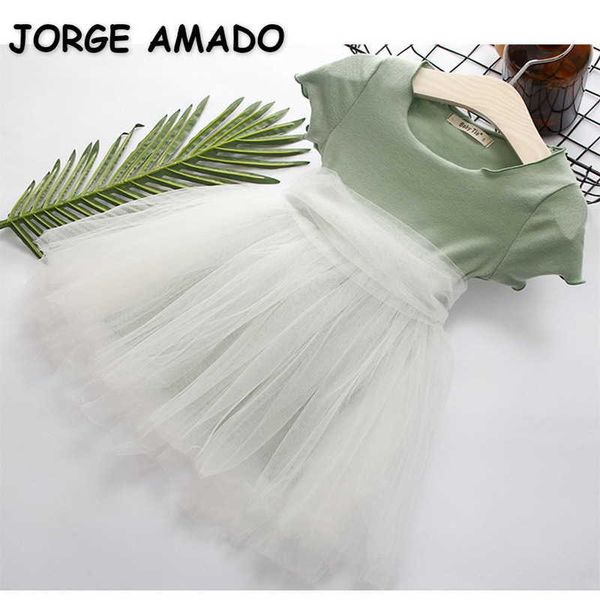 wholesale summer kids girls dress solid color short sleeves tulle tutu girl casual dresses children clothes e789 210610, Red;yellow
wholesale summer kids girls dress solid color short sleeves tulle tutu girl casual dresses children clothes e789 210610, Red;yellow