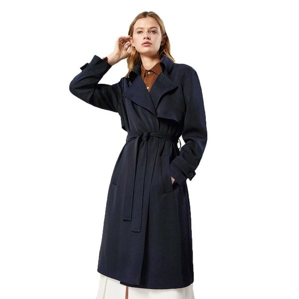 women's trench coats dark blue sleeve tab notched collar mid calf for women ladies autumn slim fit belted long casual jackets, Tan;black
women's trench coats dark blue sleeve tab notched collar mid calf for women ladies autumn slim fit belted long casual jackets, Tan;black