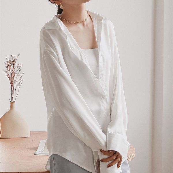 ol elegant vintage stain shirt women autumn fashion blouses long sleeve lapel loose woman clothes blusas 210421, White
ol elegant vintage stain shirt women autumn fashion blouses long sleeve lapel loose woman clothes blusas 210421, White