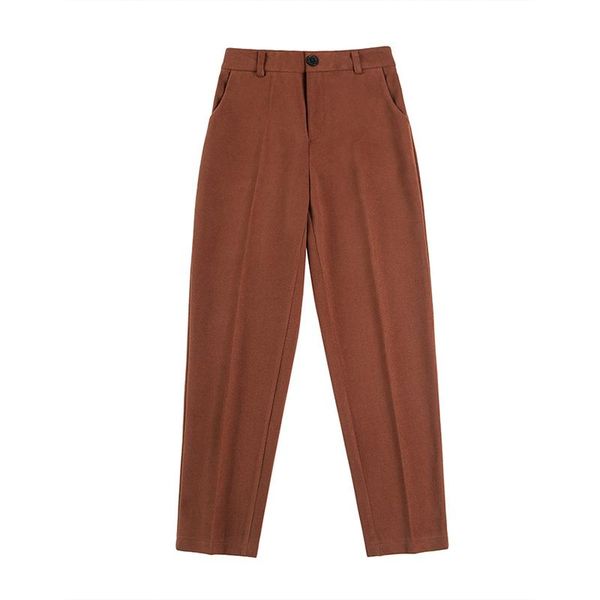 high waist woman woolen pants temperament type loose apricot gray business ol suit female autumn winter women's & capris, Black;white
high waist woman woolen pants temperament type loose apricot gray business ol suit female autumn winter women's & capris, Black;white