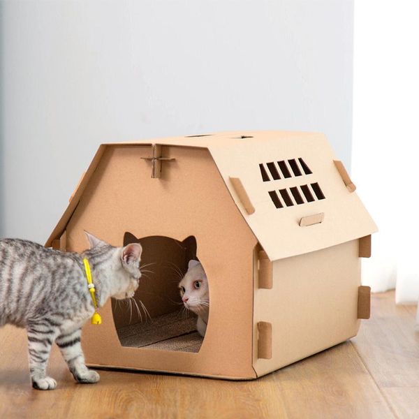 cat beds & furniture carton box house have small window tools scratch board self assembly kitten indoor corrugated paper
cat beds & furniture carton box house have small window tools scratch board self assembly kitten indoor corrugated paper