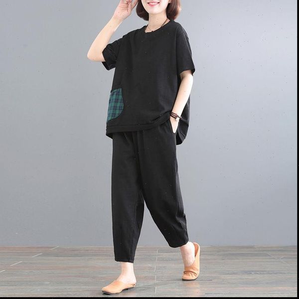 2 piece sets outfits summer women tracksuits sport short sleeve tracksuit cotton o neck black two pants set plus size, Gray
2 piece sets outfits summer women tracksuits sport short sleeve tracksuit cotton o neck black two pants set plus size, Gray