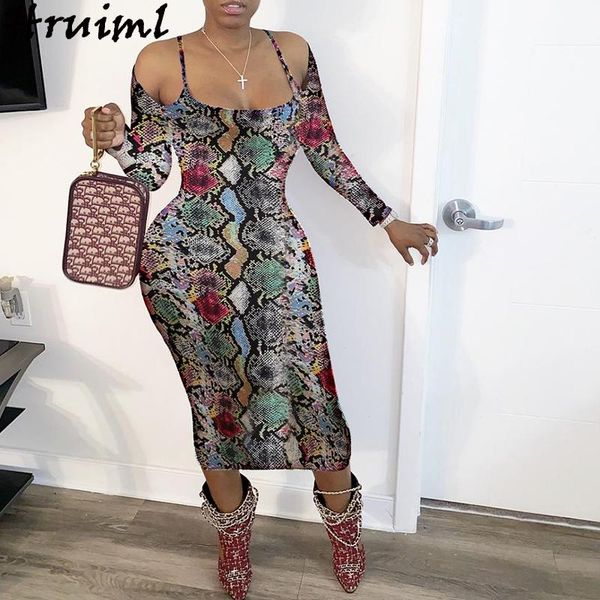 snake print dresses women fashion spaghetti strap off shoulder long sleeve maxi dress autumn slim bodycon & club ropa mujer casual, Black;gray
snake print dresses women fashion spaghetti strap off shoulder long sleeve maxi dress autumn slim bodycon & club ropa mujer casual, Black;gray