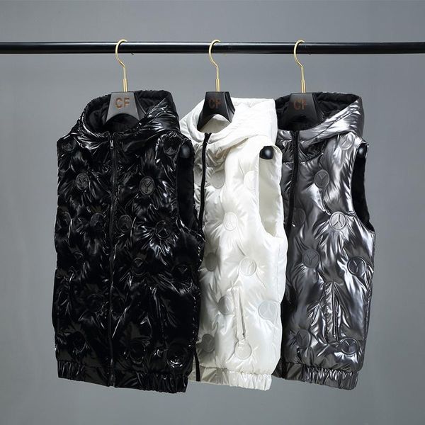men's vests nice vest men double-sided shiny waistcoat sleeveless jackets hooded autumn winter warm mens bodywarmer down 5xl, Black;white
men's vests nice vest men double-sided shiny waistcoat sleeveless jackets hooded autumn winter warm mens bodywarmer down 5xl, Black;white
