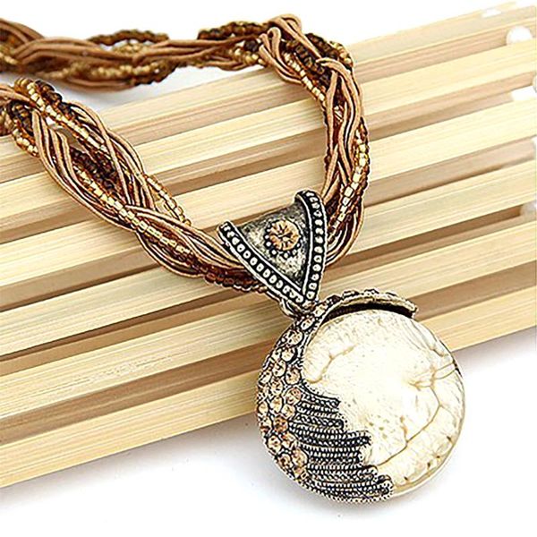 pendant necklaces fashion bohemian national style necklace vintage hand-woven for men & women foreign trade jewelry statement, Silver
pendant necklaces fashion bohemian national style necklace vintage hand-woven for men & women foreign trade jewelry statement, Silver