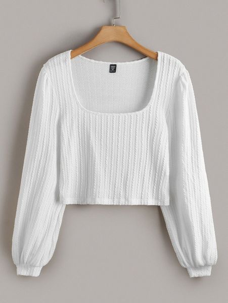 plus square neck bishop sleeve t-shirt m0xy#, Black
plus square neck bishop sleeve t-shirt m0xy#, Black