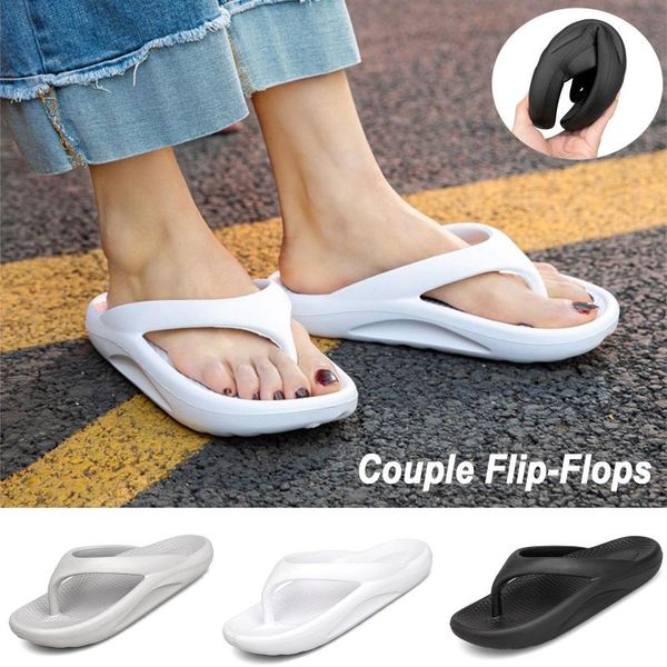 slippers thick-soled ortic flip flops women outer wear solid color increased non-slip couple beach shoes, Black
slippers thick-soled ortic flip flops women outer wear solid color increased non-slip couple beach shoes, Black