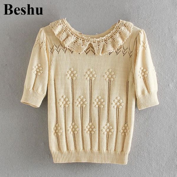 women's sweaters 2021 fashion sweater women khaki crochet o-neck hollow out elastic cuff flower convex decoration short sleeve mujer, White;black
women's sweaters 2021 fashion sweater women khaki crochet o-neck hollow out elastic cuff flower convex decoration short sleeve mujer, White;black