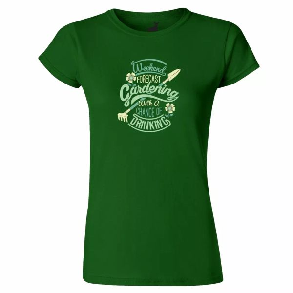 gardening & drinking forecast funny womens t shirt gardener garden growing love, White;black
gardening & drinking forecast funny womens t shirt gardener garden growing love, White;black