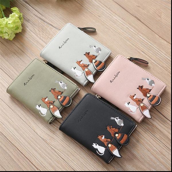 cute animal print lady women short wallet pu small coin purse cartoon wallets pouch for girls female portefeuille femme, Red;black
cute animal print lady women short wallet pu small coin purse cartoon wallets pouch for girls female portefeuille femme, Red;black