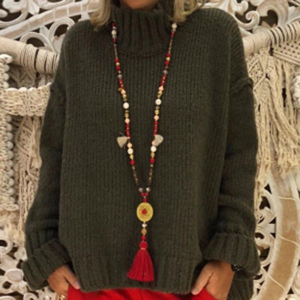 women's sweaters chic autumn winter fashion causal long sleeve oversized turtleneck knitting pullovers coarse knitted coats, White;black
women's sweaters chic autumn winter fashion causal long sleeve oversized turtleneck knitting pullovers coarse knitted coats, White;black