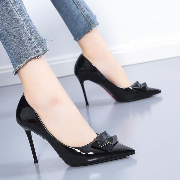 dress shoes large size high-heeled women 2021 spring and autumn fashion pointed shallow mouth stiletto professional work, Black
dress shoes large size high-heeled women 2021 spring and autumn fashion pointed shallow mouth stiletto professional work, Black