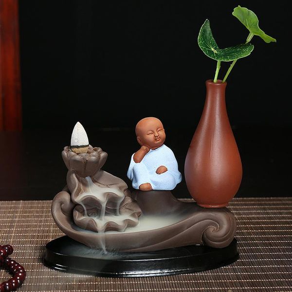 fragrance lamps backflow incense burner ceramic little monk stick holder creative home decor smoke waterfall buddha censer
fragrance lamps backflow incense burner ceramic little monk stick holder creative home decor smoke waterfall buddha censer