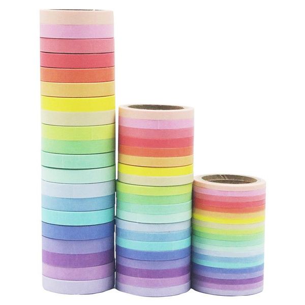 1set multi purpose masking tapes for frame diary book diy scrapbooking tools self adhesive rainbow color washi tape craft
1set multi purpose masking tapes for frame diary book diy scrapbooking tools self adhesive rainbow color washi tape craft