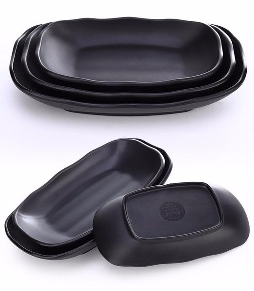 dishes & plates melamine plastic material barbecue special plate rectangle black creative pot japanese commercial tableware
dishes & plates melamine plastic material barbecue special plate rectangle black creative pot japanese commercial tableware