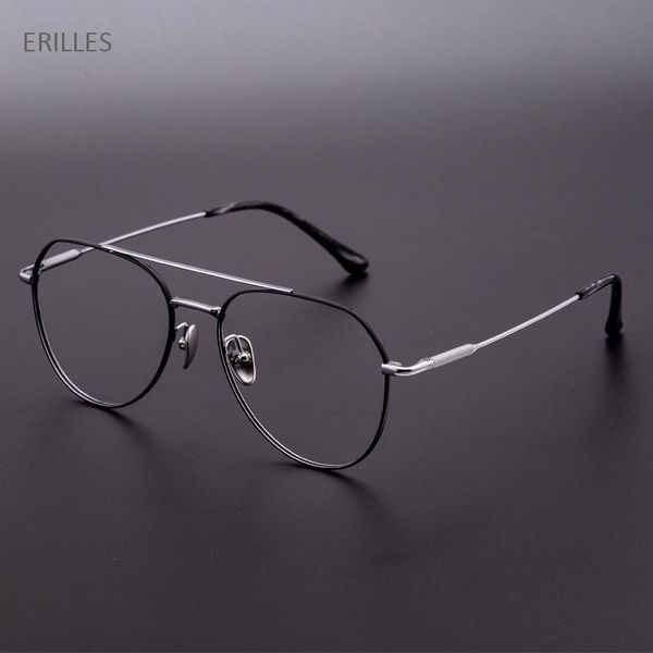 fashion sunglasses frames double nose pure titanium eyeglasses frame for myopia glasses plain mirror optical clear lens, Black
fashion sunglasses frames double nose pure titanium eyeglasses frame for myopia glasses plain mirror optical clear lens, Black