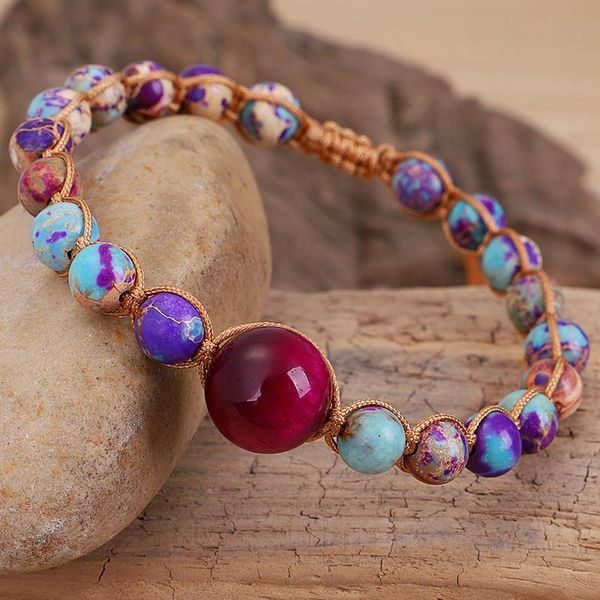 handmade jewelry diy natural stone charm bracelets string braided colorful bohemian friendship wrap bracelet for women, Golden;silver
handmade jewelry diy natural stone charm bracelets string braided colorful bohemian friendship wrap bracelet for women, Golden;silver