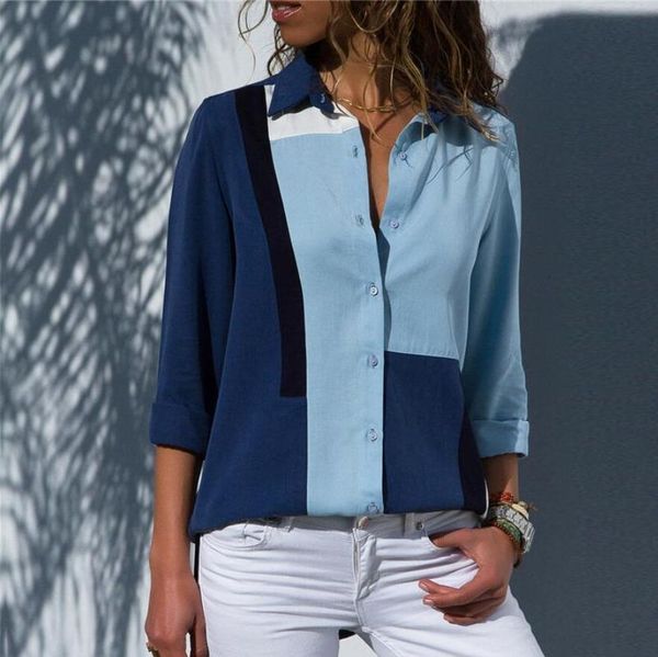 women's t-shirt lapel striped women chiffon long sleeve casual commute t-shirts spring autumn plus size office lady elegant work wear, White
women's t-shirt lapel striped women chiffon long sleeve casual commute t-shirts spring autumn plus size office lady elegant work wear, White
