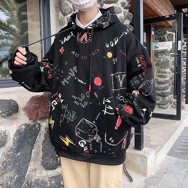 men's hoodies & sweatshirts hipster harajuku hoodie men quality hip hop letter printed streetwear fashion casual punk rock, Black
men's hoodies & sweatshirts hipster harajuku hoodie men quality hip hop letter printed streetwear fashion casual punk rock, Black