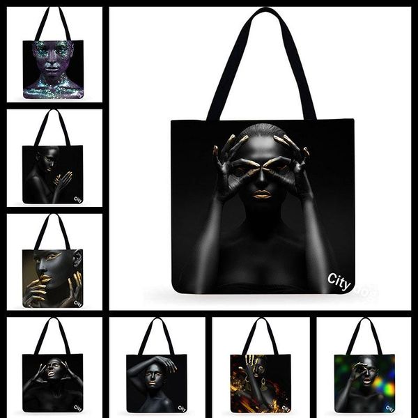 storage bags fashion african black woman girl bag women casual tote ladies shoulder foldable shopping outdoor beach
storage bags fashion african black woman girl bag women casual tote ladies shoulder foldable shopping outdoor beach