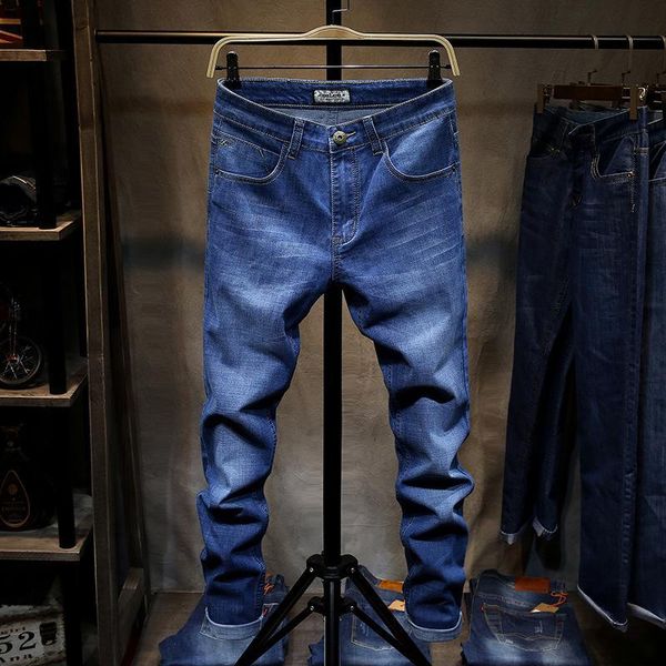 arrivals men's fashion stretch jeans slim fit straight denim pants vintage trousers, Blue
arrivals men's fashion stretch jeans slim fit straight denim pants vintage trousers, Blue
