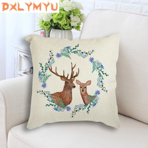 cushion/decorative pillow nordic decoration animal deer flower print seat cushion sofa throw pillows cotton linen square decorative 45x45cm
cushion/decorative pillow nordic decoration animal deer flower print seat cushion sofa throw pillows cotton linen square decorative 45x45cm