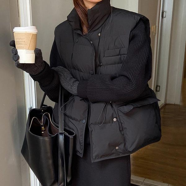 women's vests autumn winter down vest women short windbreaker thick warm 90% white duck coat gilets sleeveless jacket, Black;white
women's vests autumn winter down vest women short windbreaker thick warm 90% white duck coat gilets sleeveless jacket, Black;white