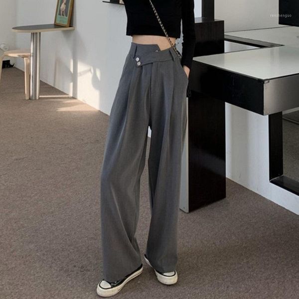 women's pants & capris trousers fabric autumn design feeling floor dragging waist straight tube hanging thin temperament leg style, Black;white
women's pants & capris trousers fabric autumn design feeling floor dragging waist straight tube hanging thin temperament leg style, Black;white