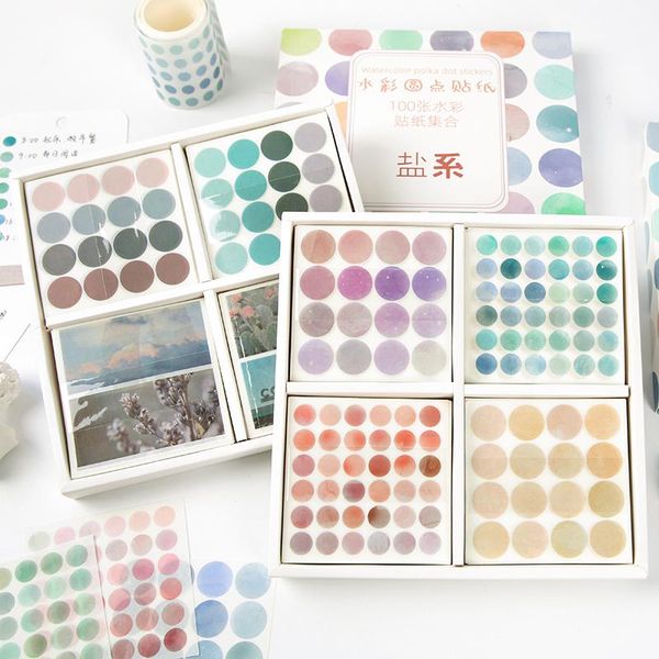 gift wrap 100pcs/box ins color dot stickers round labels sealing sticker kawaii decorative diary handmade scrapbooking material
gift wrap 100pcs/box ins color dot stickers round labels sealing sticker kawaii decorative diary handmade scrapbooking material