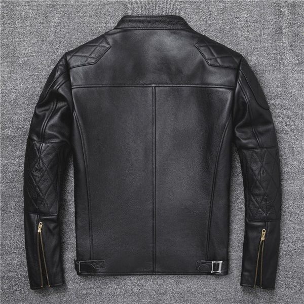 men's leather & faux 2021 black motorcycle style genuine jacket men plus size 5xl stand collar real cowhide autumn slim fit short biker
men's leather & faux 2021 black motorcycle style genuine jacket men plus size 5xl stand collar real cowhide autumn slim fit short biker