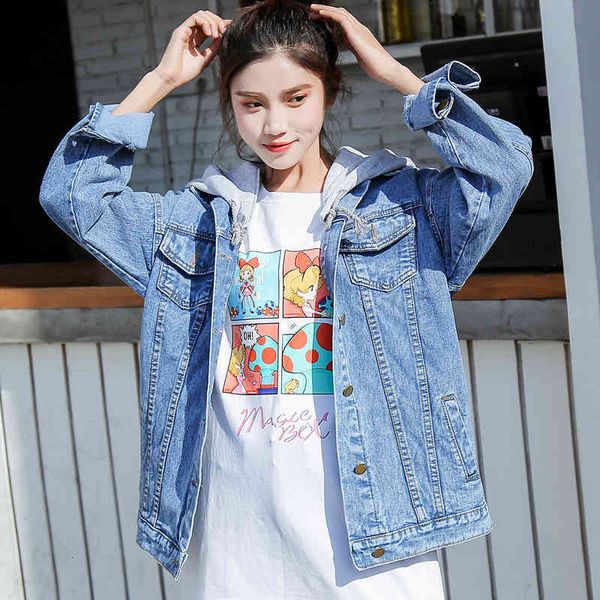 women's jackets autumn winter hooded denim can remove korean style blue jacket jean xkyk, Black;brown
women's jackets autumn winter hooded denim can remove korean style blue jacket jean xkyk, Black;brown