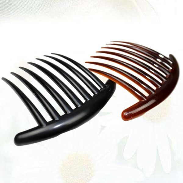 hair brushes 10pcs acrylic crescent shaped combs side insert for lady (black and coffe each 5pcs), Silver
hair brushes 10pcs acrylic crescent shaped combs side insert for lady (black and coffe each 5pcs), Silver
