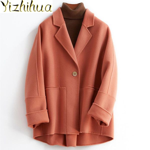 women's wool & blends i give women 200% coat, short coat for women, and spring autumn, clothes korean in 2021,, Black
women's wool & blends i give women 200% coat, short coat for women, and spring autumn, clothes korean in 2021,, Black