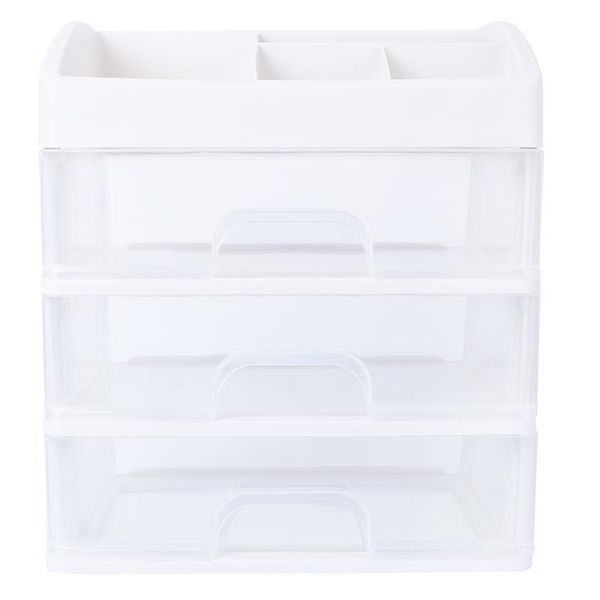 plastic cosmetic 3 layer drawer organizer makeup container desksundry storage case boxes & bins
plastic cosmetic 3 layer drawer organizer makeup container desksundry storage case boxes & bins