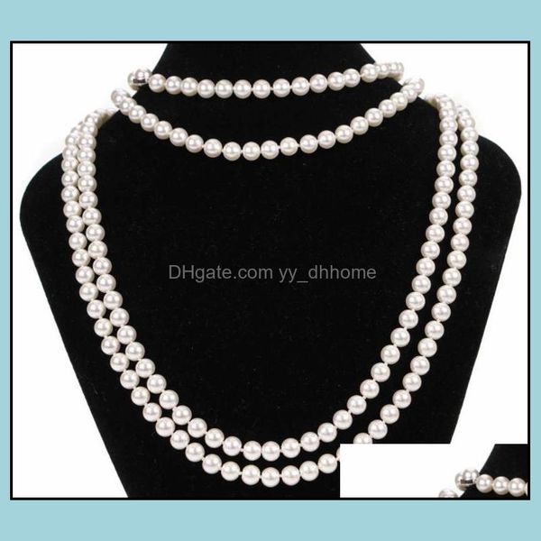 beaded necklaces & pendants jewelry 9-10mm white natural pearl necklace 48inch womens gift bridal drop delivery 2021 ae0cj, Silver
beaded necklaces & pendants jewelry 9-10mm white natural pearl necklace 48inch womens gift bridal drop delivery 2021 ae0cj, Silver