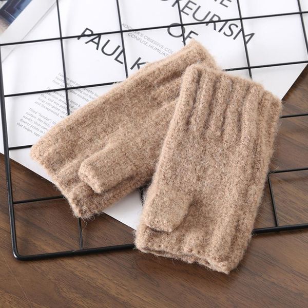 five fingers gloves warm and windproof knitted fingerless thick wool in winter outdoor couple half finger women, Blue;gray
five fingers gloves warm and windproof knitted fingerless thick wool in winter outdoor couple half finger women, Blue;gray