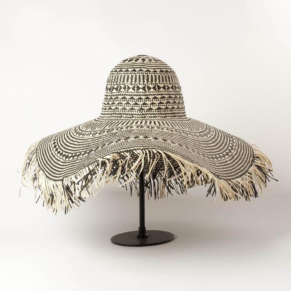 wide brim hats spring summer black white color tassel big straw hat women outdoor travel beach sunscreen sun wholesale, Blue;gray
wide brim hats spring summer black white color tassel big straw hat women outdoor travel beach sunscreen sun wholesale, Blue;gray