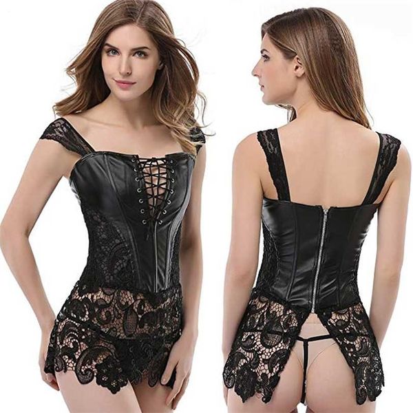 women lace lingerie body shaper gothic slimming waist trainer latex bodysuit corset shapewear butt lifter tummy bodyshaper 211220, Black;white
women lace lingerie body shaper gothic slimming waist trainer latex bodysuit corset shapewear butt lifter tummy bodyshaper 211220, Black;white