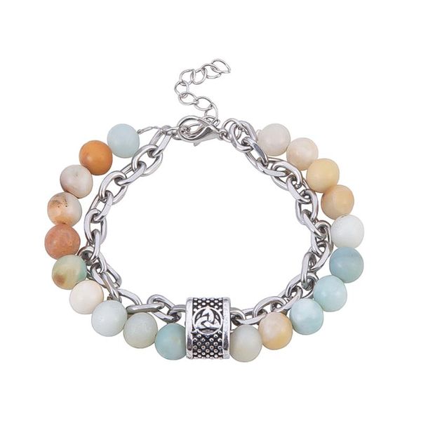charm bracelets summer natural stone bracelet for men viking celtics stainless steel adjustable, Golden;silver
charm bracelets summer natural stone bracelet for men viking celtics stainless steel adjustable, Golden;silver