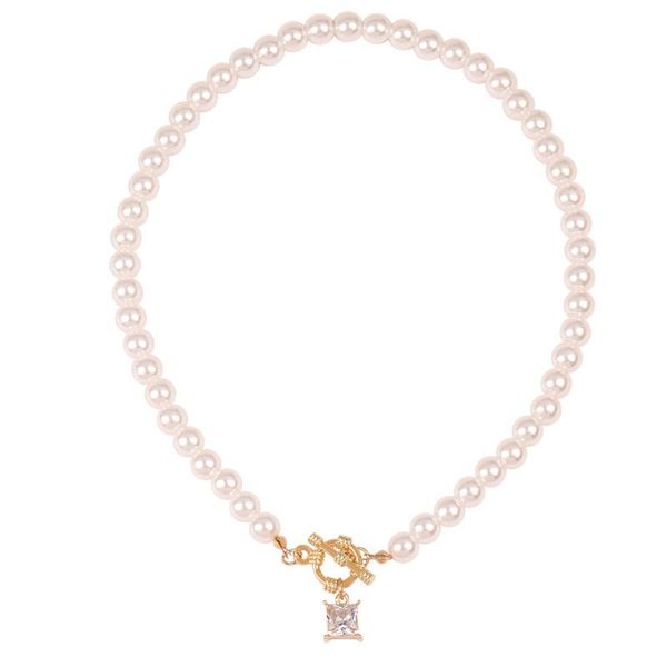 chains popacc fashion exquisite square gem pendant necklace female simple pearl clavicle chain birthday party gift, Silver
chains popacc fashion exquisite square gem pendant necklace female simple pearl clavicle chain birthday party gift, Silver
