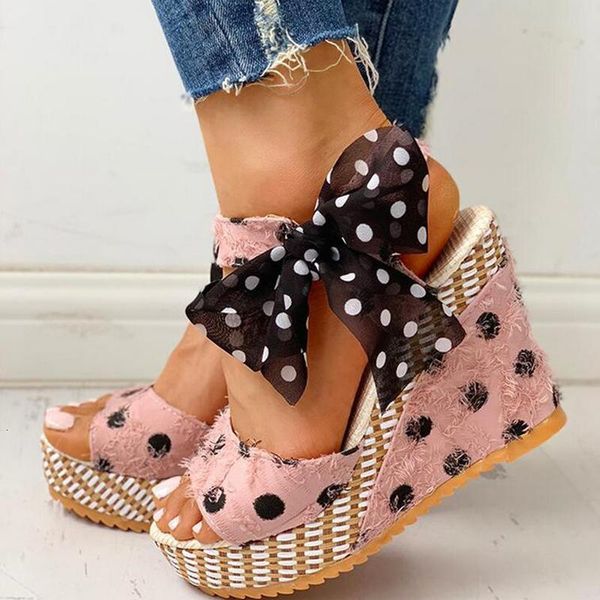 sandals women outdoor dot bowknot design platform wedge female casual high increas shoes ladies ankle strap open toe 2i28, Black
sandals women outdoor dot bowknot design platform wedge female casual high increas shoes ladies ankle strap open toe 2i28, Black