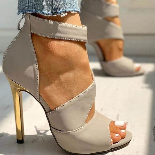dress shoes 2021 thin heels women summer high zipper peep toe sandals office hollow out woman, Black
dress shoes 2021 thin heels women summer high zipper peep toe sandals office hollow out woman, Black