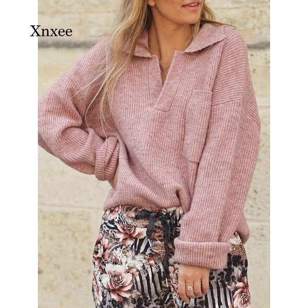 women's sweaters 2021 autumn and winter sweater fashion solid color v-neck lapel long-sleeved loose knit jacket, White;black
women's sweaters 2021 autumn and winter sweater fashion solid color v-neck lapel long-sleeved loose knit jacket, White;black