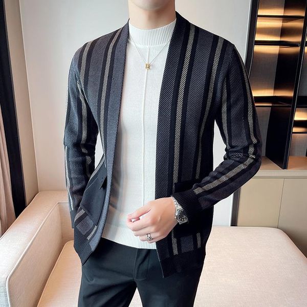men's sweaters plus size 4xl- autumn slim fit striped cardigan men clothing 2021 simple business knitted sweater coats casual, White;black
men's sweaters plus size 4xl- autumn slim fit striped cardigan men clothing 2021 simple business knitted sweater coats casual, White;black