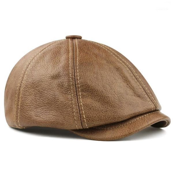 leather casquette men genuine cowhide peaked hat sboy forward cap british fitted black/khaki octagonal beret berets, Blue;gray
leather casquette men genuine cowhide peaked hat sboy forward cap british fitted black/khaki octagonal beret berets, Blue;gray